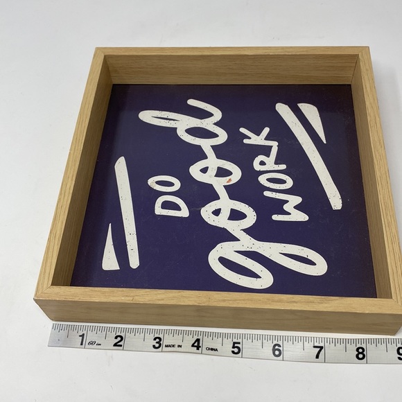 Do Good Work Framed Wood Wall Sign Farmhouse Decor Motivational Quote - Picture 9 of 10